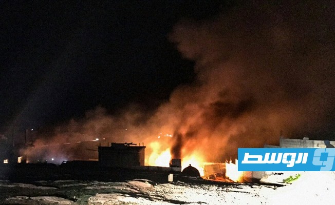 سقوط جرحى بلبنان في انفجار مستودع لتخزين الغاز قرب الحدود السورية