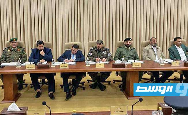 اجتماع القيادات الأمنية والعسكرية من شرق وغرب ليبيا في بنغازي، الجمعة 7 أبريل 2023. (الإنترنت)