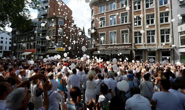 مسيرة «بيضاء» في لييج البلجيكية في ذكرى ضحايا الهجوم «الإرهابي»