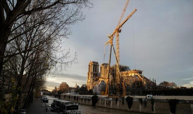 إنجاز أعمال ضمان السلامة بكاتدرائية نوتردام في باريس