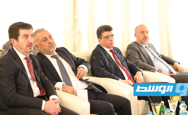 حفل افتتاح فرع جمعية «موصياد» الترية في طرابلس، الإثنين 16 أبريل 2021. (وزارة الاقتصاد)
