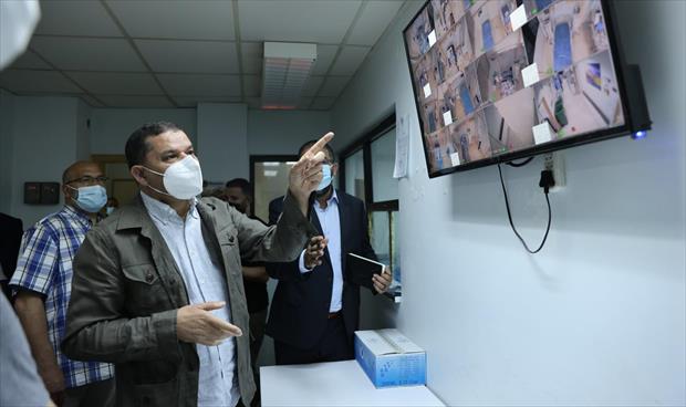 الدبيبة يتفقد مراكز العزل في طرابلس، 17 يوليو 2021. (المكتب الإعلامي لرئيس الحكومة)
