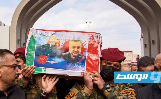 تشييع قيادي بالحرس الثوري الإيراني في العراق إثر اغتياله بغارة إسرائيلية في سورية