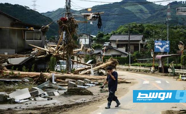 60 وفاة ضحايا فيضانات اليابان