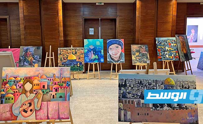 «مئة لوحة من غزة».. معرض تشكيلي برام الله (صور)