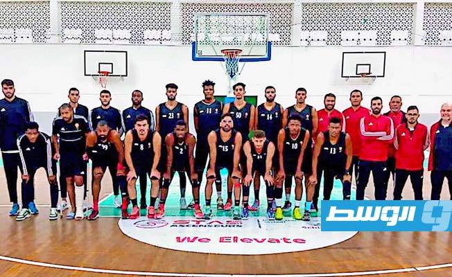 المنتخب الوطني لكرة السلة يعسكر في بنغازي استعدادا للبطولة العربية