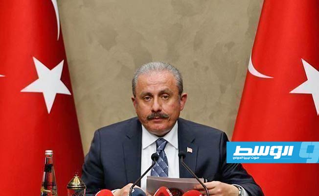 رئيس البرلمان التركي يتهم ماكرون بإفشال جهود السلام في ليبيا