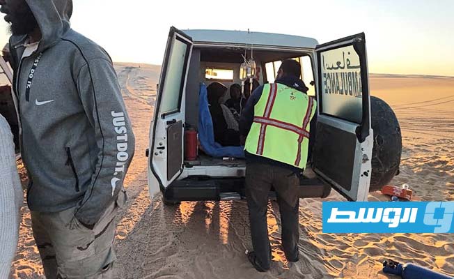 Ambulance service announces rescue of Sudanese family lost in the desert near Kufra for eight days
