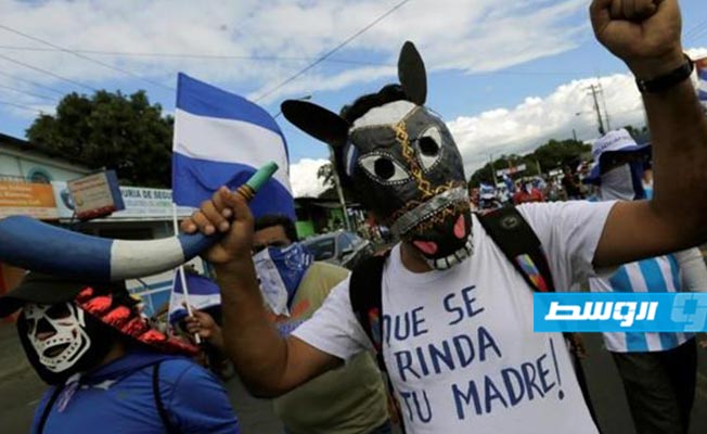 آلاف المتظاهرين في نيكاراغوا يطالبون برحيل أورتيغا