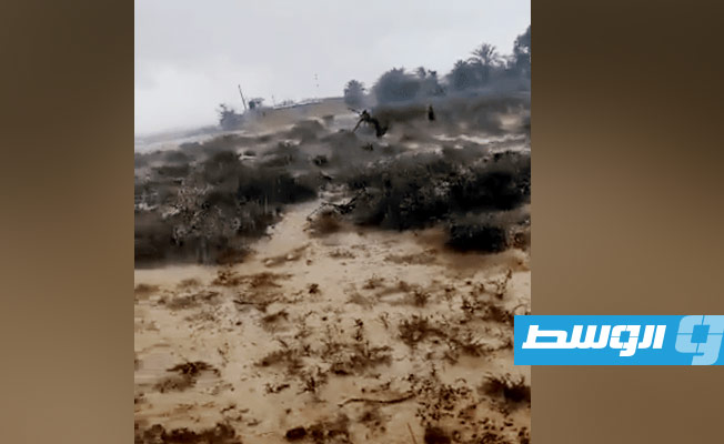 هطول أمطار على بنغازي والجبل الأخضر