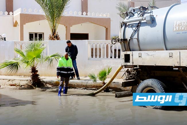 Zuwara Municipality apologizes to residents for traffic congestion caused rainwater accumulation