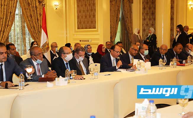 اللقاءات التحضيرية للجان الفرعية المشتركة بين ليبيا ومصر، الثلاثاء، 14 سبتمبر 2021 (وزارة الاقتصاد والتجارة على فيسبوك)