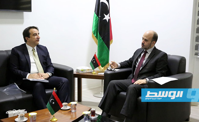 عماري يبحث مع السفير التركي زيادة حجم التعاون بين ليبيا وتركيا