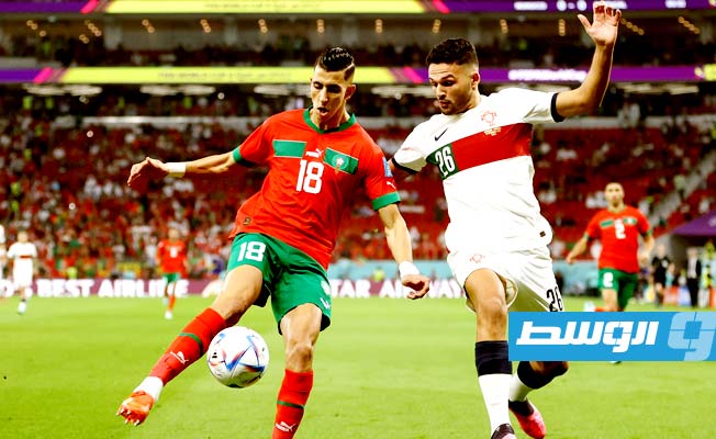لحظة بلحظة بالصور.. الشوط الأول ينتهي بتقدم المغرب بهدف نظيف على البرتغال (1-0)