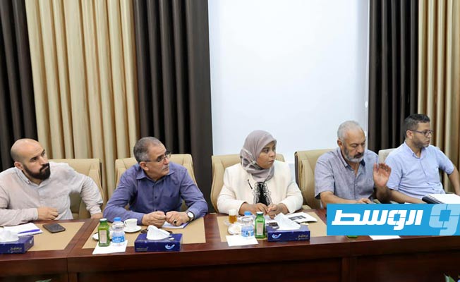 اجتماع الدبيبة مع مسؤولي الصحة، 3 أغسطس 2022. (وزارة الصحة)