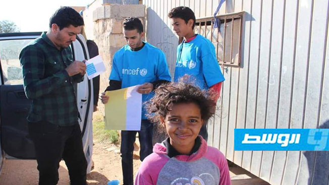 حملة إعلامية لتشجيع أهالي بني وليد على المبادرة بتطعيم أطفالهم