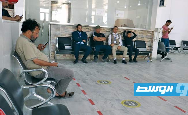 وصول أولى رحلات «طيران البراق» إلى مطار طبرق قادمة من «معيتيقة»، 2 يونيو 2021. (مطار طبرق)