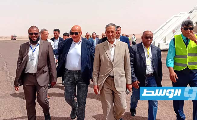 وفد من الطيران المدني المصري يتفقد مطار سبها