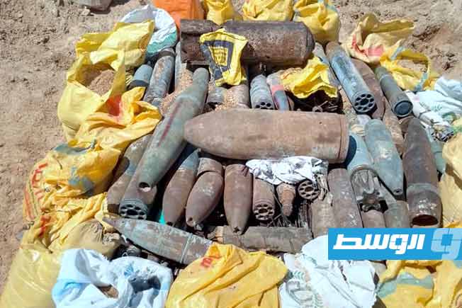 Three tons of war remnants destroyed in the Kararim area of Misrata