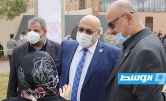 انطلاق الحملة الوطنية للتطعيم ضد فيروس كورونا في بلدية طرابلس, 17 أبريل 2021. (المركز الوطني لمكافحة الأمراض)