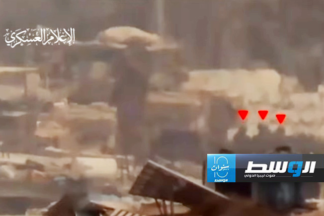 لقطة توثق لحظة استهداف جنود الاحتلال في حي الزيتون. (الإنترنت)