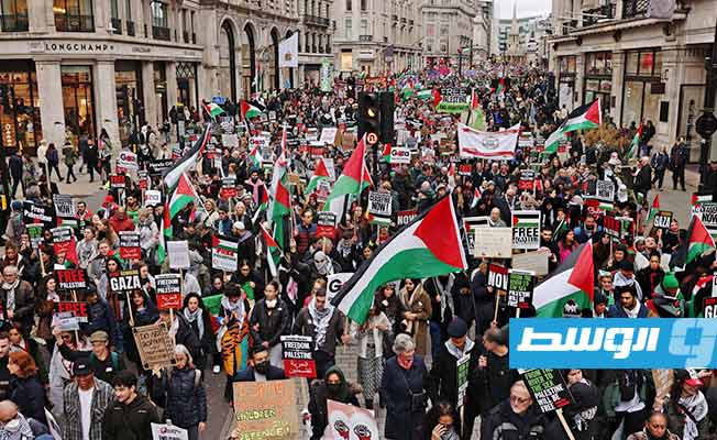 تندد بـ«الجرائم الإسرائيلية».. مظاهرات حاشدة في أوروبا لوقف الحرب على غزة