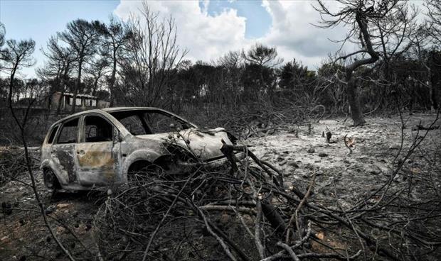 ارتفاع حصيلة ضحايا الحرائق اليونانية إلى 91 قتيلاً
