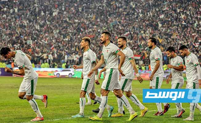 المنتخب العراقي يحتفل بالفوز بلقب خليجي 25، الخميس 19 يناير 2023 (تويتر)