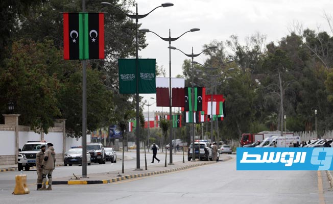 أحد الطرق الرئيسية في طرابلس التي كانت مقفلة، الأحد 22 يناير 2023. (مديرية أمن طرابلس)