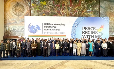 الحداد يشارك في مؤتمر الأمم المتحدة لحفظ السلام بغانا