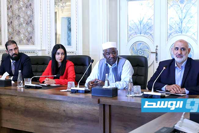 Menfi discusses his efforts to advance the political process with members of the security track within the Structured Dialogue