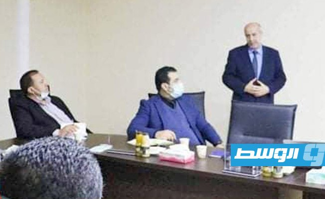 لقاء المسؤولين ببلدية مصراتة مع ممثلي شركة بارتنر تكنيك التركية. (بلدية مصراتة)