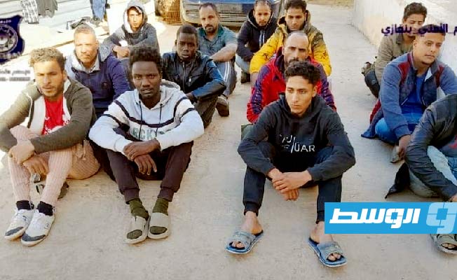 ضبط 64 مهاجرا غير شرعي في بنغازي