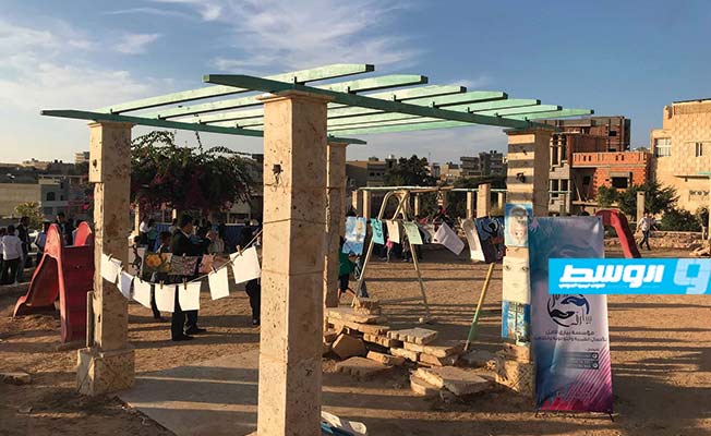 بالصور: إعادة افتتاح حديقة النور في طبرق
