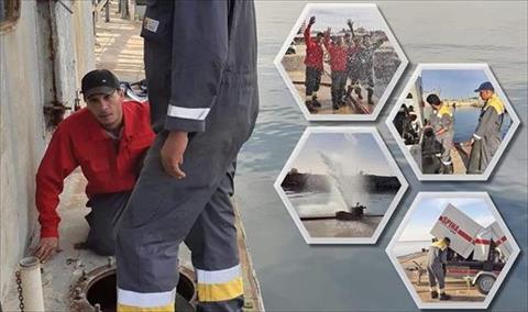 شركة مليتة للنفط تنقذ قاطرة بحرية قبل الغرق في قاعدة أبوستة