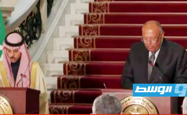 وزير الخارجية المصري يجتمع مع نظيره السعودي لمناقشة الوضع في غزة