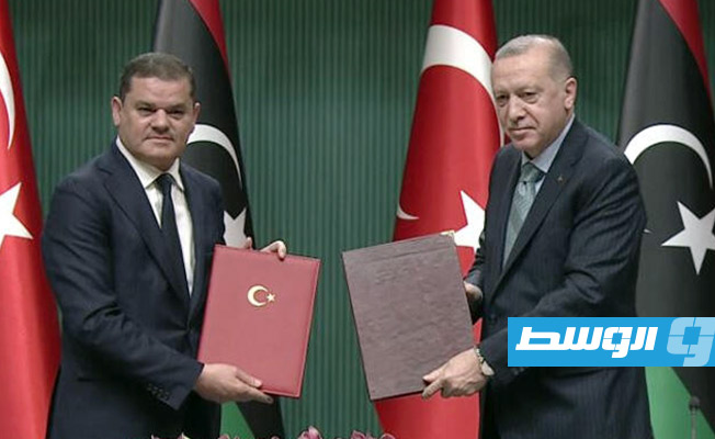 تركيا وليبيا تجددان تمسكهما باتفاق ترسيم الحدود البحرية