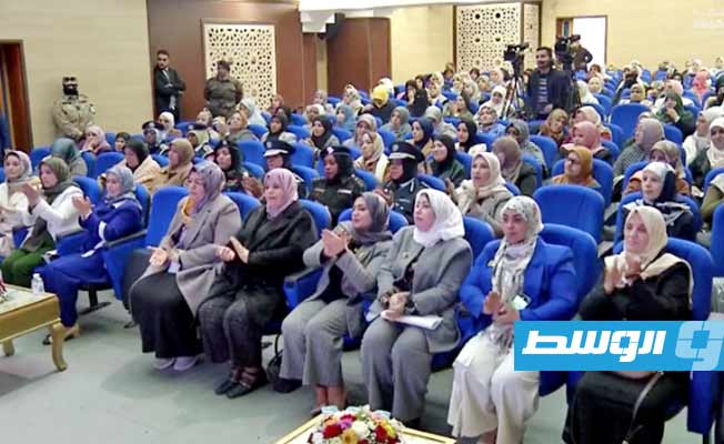 مشاركات في ملتقى المرأة بمصراتة، 21 يناير 2022 (صورة من فيديو: منصة حكومتنا)