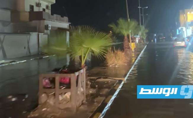هطول أمطار على طرابلس وزوارة، 21 أغسطس 2023. (فيسبوك)