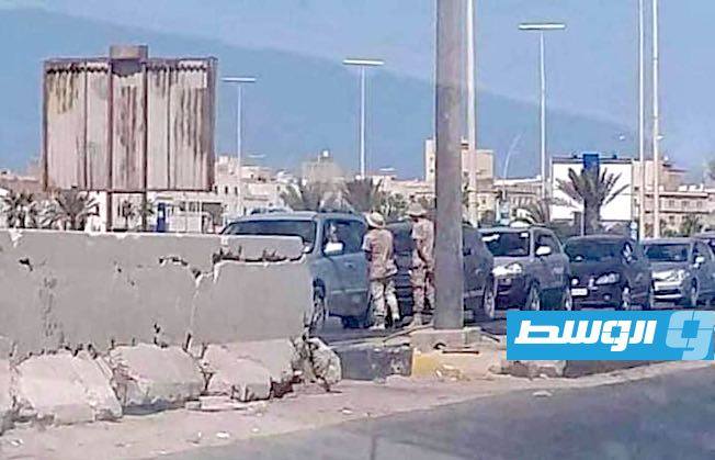 قوات أمنية تنتشر في ميدان الشهداء بالعاصمة طرابلس، 28 أغسطس 2020. (الإنترنت)