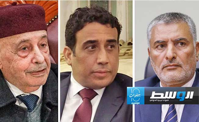 بدء اجتماع المنفي وعقيلة وتكالة في القاهرة لحل الانسداد السياسي الليبي