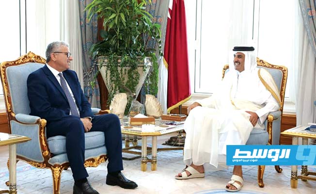 خلال لقائه باشاغا.. أمير قطر: لن نتراجع عن دعم حكومة الوفاق