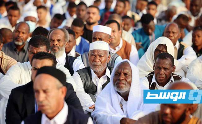 Menfi attends Eid al-Adha prayers in Tawergha