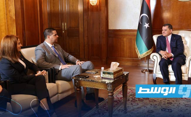 رئيس حكومة الوحدة الوطنية الموقتة استقبل وزير الخارجية المالطي إيان بورج في طرابلس، الأحد 13 نوفمبر 2022 (المكتب الإعلامي للحكومة)