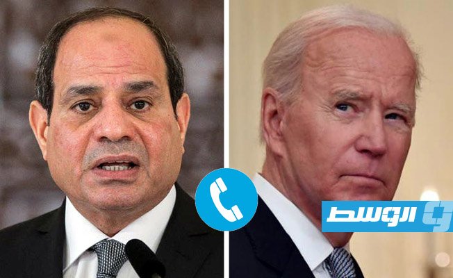 الرئاسة المصرية: السيسي وبايدن يتوافقان على أهمية استعادة توازن أركان الدولة الليبية