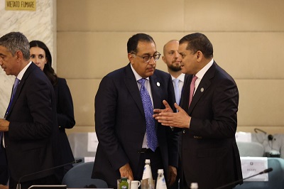 الدبيبة يجري محادثات مع رئيس الوزراء المصري ووزير خارجية المغرب