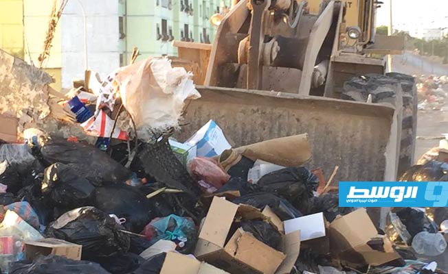 أعمال حملة النظافة بمدينة بنغازي