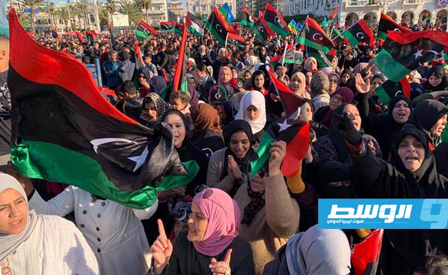 استمرار الاحتفال بالذكرى التاسعة لثورة 17 فبراير بميدان الشهداء في طرابلس