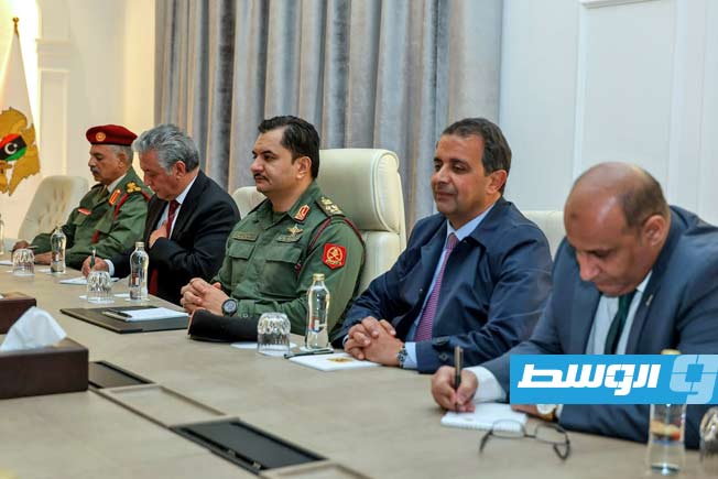 Saddam Haftar and Trump Advisor Massad Boulos discuss the political situation in Libya