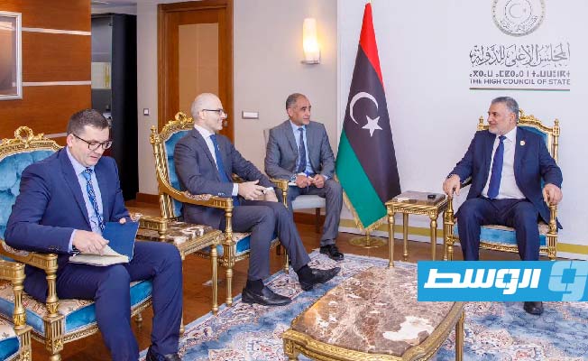 تكالة يناقش مع السفير الأوروبي «خطة باتيلي» وجهود ليبيا في ملف الهجرة